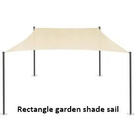 Cánh Buồm Bóng Râm Sân Vườn Hình Chữ Nhật